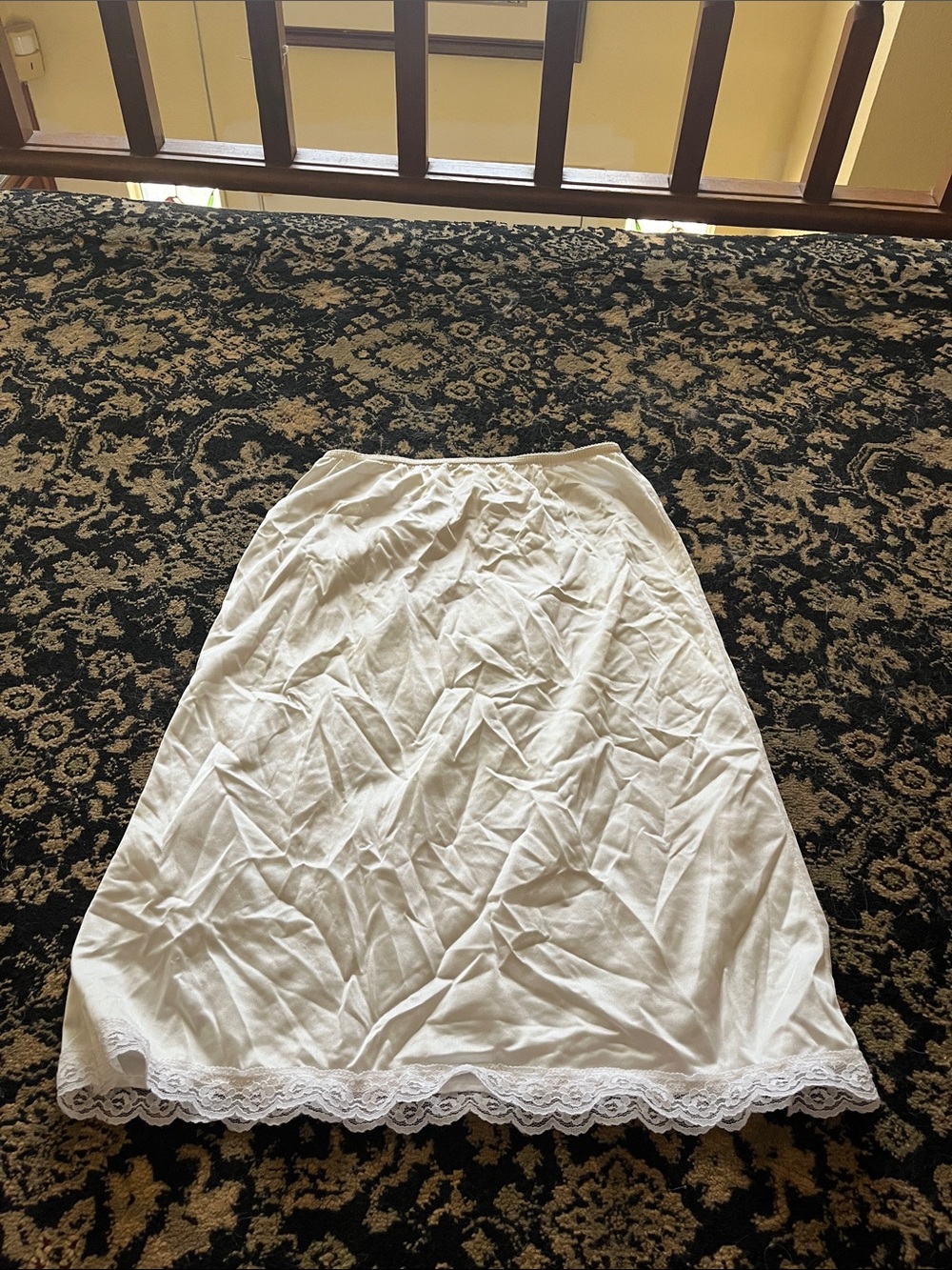 Classic White Lace-Trim Half  Slip